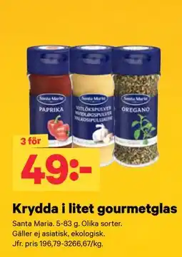 City Gross Krydda i litet gourmetglas erbjuda