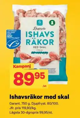City Gross Ishavsräkor med skal erbjuda