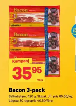 City Gross Bacon 3-pack erbjuda