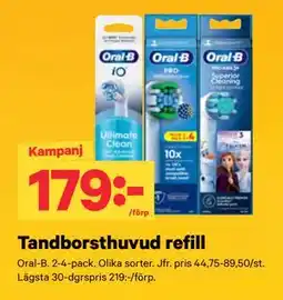 City Gross Tandborsthuvud refill erbjuda