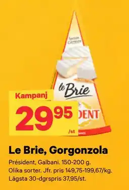 City Gross Le Brie, Gorgonzola erbjuda