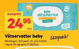 City Gross Våtservetter baby erbjuda