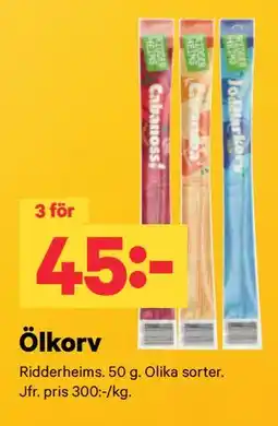 City Gross Ölkorv erbjuda