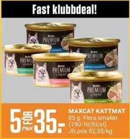 ÖoB Maxcat kattmat erbjuda
