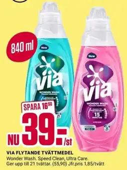 ÖoB Via flytande tvättmedel erbjuda