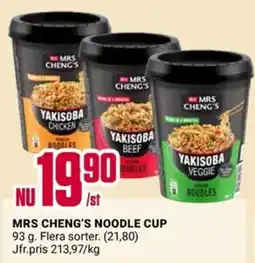 ÖoB Mrs cheng's noodle cup erbjuda