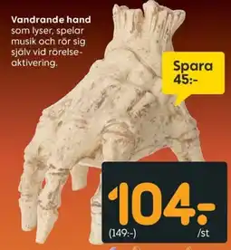 Rusta Vandrande hand erbjuda