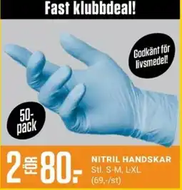 ÖoB Nitril handskar erbjuda