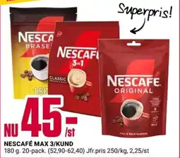 ÖoB Nescafé max 3/kund erbjuda