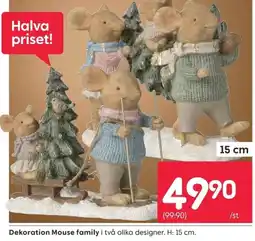 Rusta Dekoration Mouse family erbjuda