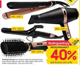 Rusta Stylingverktyg erbjuda