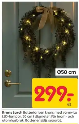Rusta Krans Larch erbjuda