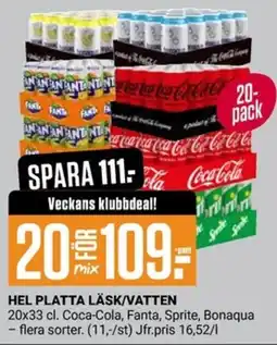 ÖoB Coca-Cola Fanta Sprite Bonaqua erbjuda