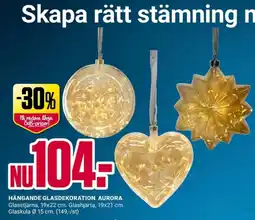 ÖoB Hängande glasdekoration aurora erbjuda