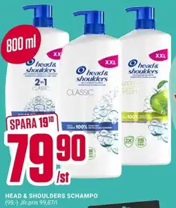 ÖoB Head & Shoulders schampo erbjuda
