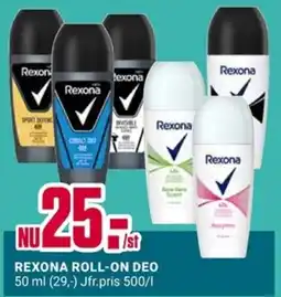 ÖoB Rexona roll-on deo erbjuda
