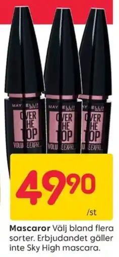 Rusta Maybelline Over The Top Volume Express erbjuda