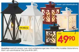Rusta Ljuslyktor med LED-lampor erbjuda