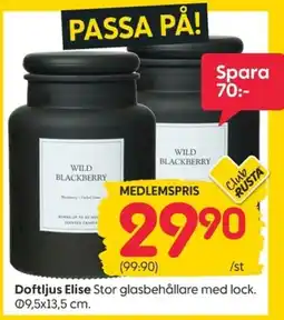 Rusta Doftljus Elise erbjuda