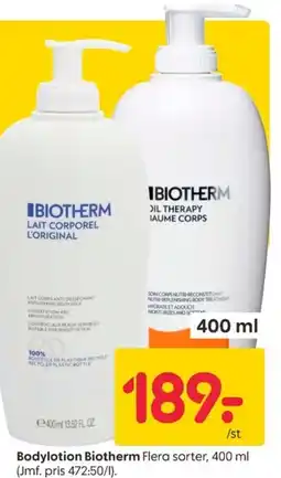 Rusta Biotherm bodylotion erbjuda
