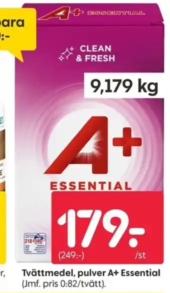 A+ essential tvättmedel pulver