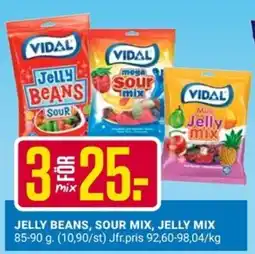 ÖoB Vidal jelly beans, sour mix, jelly mix erbjuda