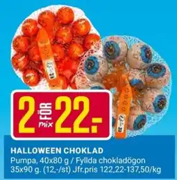 ÖoB Halloween choklad erbjuda