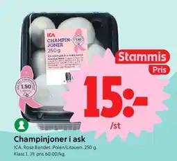 ICA Nära ICA champinjoner i ask erbjuda