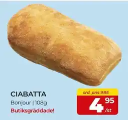 Matrix Butikerna Bonjour ciabatta erbjuda
