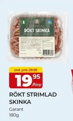 Matrix Butikerna Garant rökt strimlad skinka erbjuda