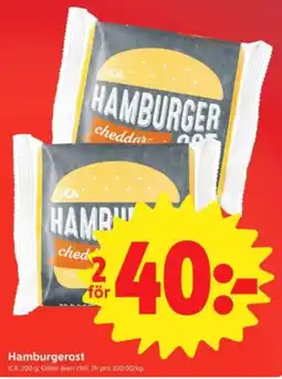 ICA Nära Ica hamburgerost erbjuda