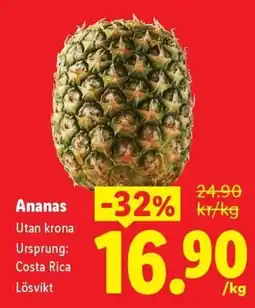 Lidl Ananas erbjuda