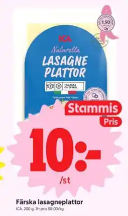 ICA Nära Ica lasagneplattor erbjuda