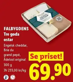 Lidl Falbygdens tre goda ostar erbjuda