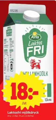 ICA Nära Arla laktosfri mjölkdryck erbjuda