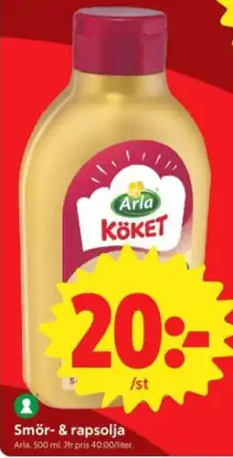 ICA Nära Arla köket smör- & rapsolja erbjuda
