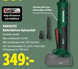 Lidl Parkside batteridriven hylsnyckel erbjuda