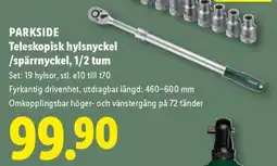 Lidl Parkside teleskopisk hylsnyckel /spärrnyckel, 1/2 tum erbjuda