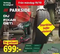 Lidl Parkside mutterdragare erbjuda