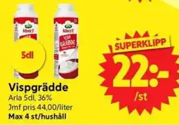 Nya Pulsen Arla Vispgrädde erbjuda