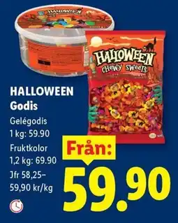 Lidl Halloween godis erbjuda
