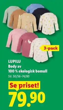 Lidl Lupilu body erbjuda
