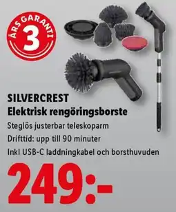 Lidl Silvercrest elektrisk rengöringsborste erbjuda