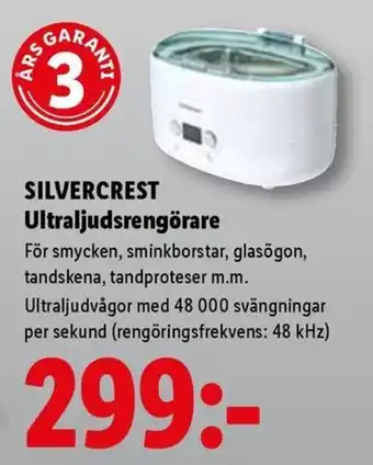 Silvercrest ultraljudsrengörare