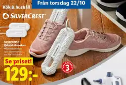 Lidl Silvercrest elektrisk skotorkare erbjuda