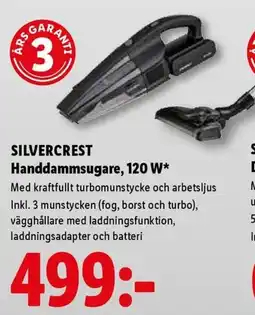 Lidl Silvercrest handdammsugare erbjuda