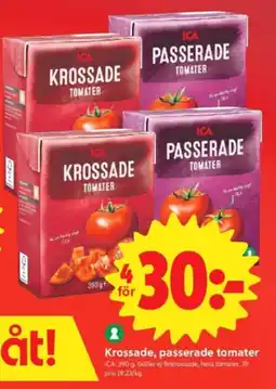 ICA Nära Ica krossade, passerade tomater erbjuda