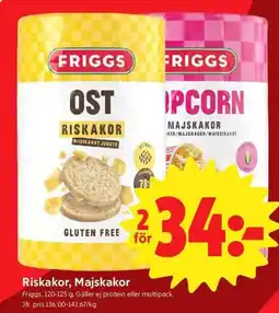 ICA Nära Friggs Riskakor, Majskakor erbjuda