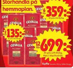 ICA Nära Gevalia kaffe erbjuda