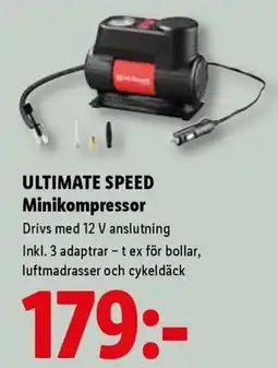 Lidl Ultimate speed minikompressor erbjuda